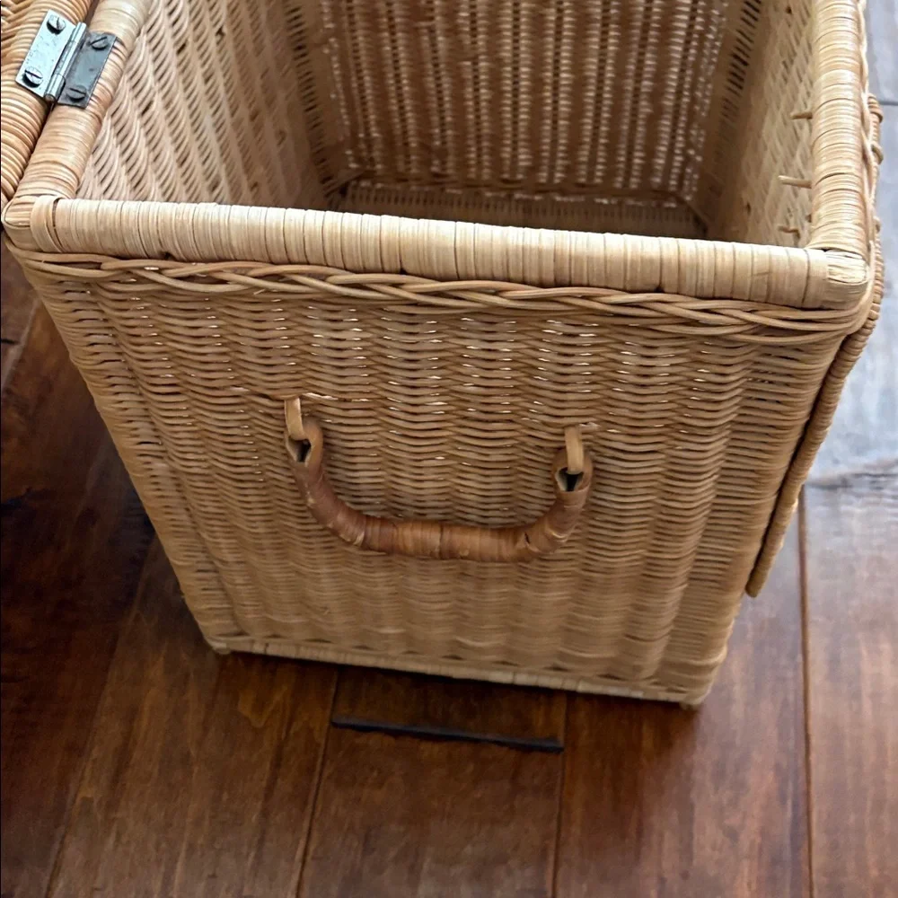 Elephant Wicker Storage Basket